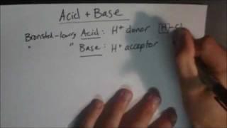 Acid and base chemistry