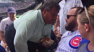 Chris Christie confronts fan at baseball game