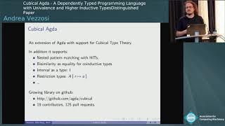 Cubical Agda: A Dependently Typed Programming  Language with Univalence and Higher Inductive Types