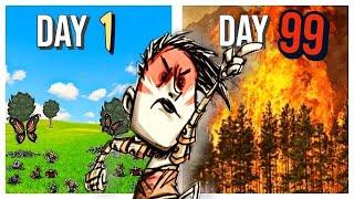 Can I DESTROY the ENTIRE World In 100 DAYS? - Don't Starve Together