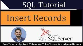 How to Insert records in a table | SQL Tutorial for Beginners | 2021