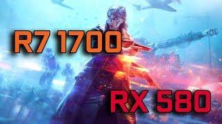 Battlefield V | RX 580 + Ryzen 7 1700 | 1080p Max Settings | BENCHMARK