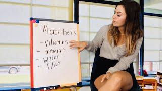 [ASMR] Nutrition series - macronutrients, micronutrients, vitamins, minerals   (teacher roleplay)