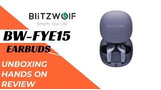 BlitzWolf BW FYE15 Earbuds/Unboxing/Hands on/Review/Sound quality earphones/gaming test latency/TWS