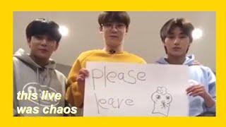 ateez being a mess on instagram live