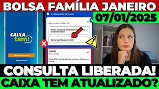 07/01 ATENÇÃO! JÁ ATUALIZOU o APLICATIVO BOLSA FAMÍLIA/CAIXA TEM? Quem NÃO vai receber em JANEIRO?