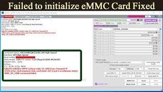 How To Fix Failed To Initialize eMMC Card Is Unknown State