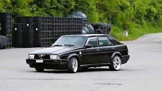 Alfa Romeo 75 3.0 V6 ǀ Fly by, car sound