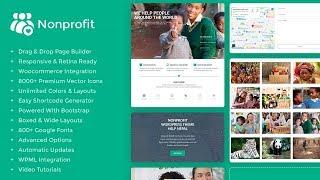 Nonprofit WordPress Theme - Donation & Organization Sites Builder