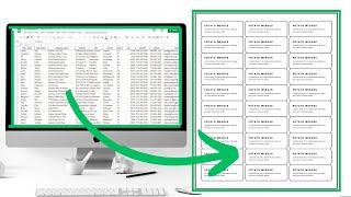 How to Print Address Labels From Google Sheets