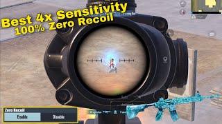 4x Scope Sensitivity Settings Pubg Mobile gyroscope 4x Zero Recoil Sensitivity | Best 4x Settings