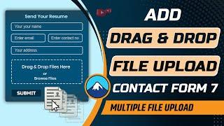 How to add drag and drop file upload in contact form 7 | Drag and drop multiple file upload