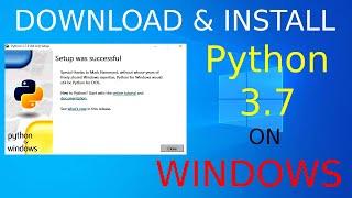 How to Install Python 3.7 on Windows 10 - 64 bit | Download & Install Python 3.7
