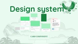 Landing page design - Mini design system (Card component) #figma