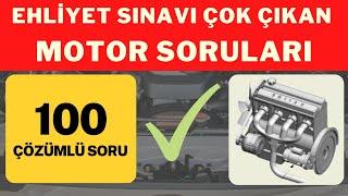 100 Motor Sorusu, Çok Çıkan Ehliyet Sınav Soruları Çözümlü