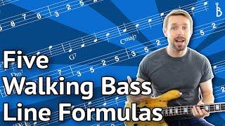 Walking Bass Line Lesson: 5 Plug-And-Play Formulas You Can Use Right Now