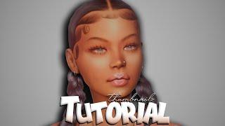 How I Create My Thumbnails Using Photoshop! | Easy Sims 4 Tutorial 2022