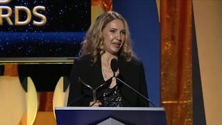 Jim Jefferies presents the 2018 WGA Award for Original Long Form to Flint writer Barbara Stepansky