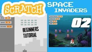 Scratch 101 Beginners Tutorial: Make a Space Invaders Game Tutorial 02 / 07