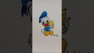 Baby Donald #sunset #disney #art #drawing #donaldduck #patodonald #baby