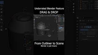 Blender Drag & Drop never felt so good #blender #b3d #tips