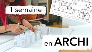 1 SEMAINE dans la VIE d'une ETUDIANTE EN ARCHITECTURE en première année // Louise Blanche