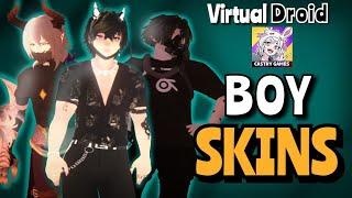  SKINS VIRTUAL DROID 2  2023  | TOP 10 | VRM | BOY SKINS HOMBRE  | VD2  Parte #2 VRChat android