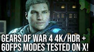 [4K HDR] Gears of War 4 - Xbox One X Enhanced - First Look!