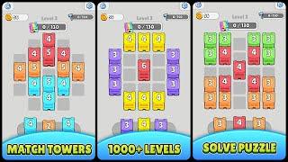 Tower Sort 3D - Stack City! Game All Mobile Video Gameplay