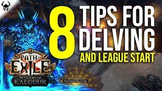 8 Tips For Delving and League Start | Early Currency Farming | Path of Exile 3.25