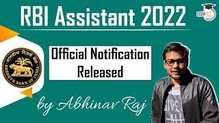 RBI Assistant 2022 - Official Notification Released Exam Dates | Pattern | Syllabus | by Abhinav Raj