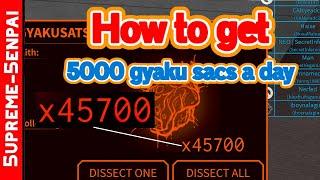 Ro Ghoul HOW TO EASILY GET 5000+ GYAKUSATSU SACS/DAY | How To Get RC, Yen, Levels Fast CCG & GHOUL