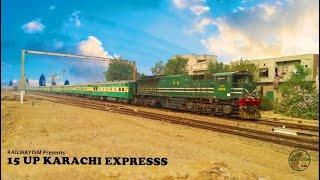 The Powerful Locomotive Of Pakistan Railways Leading 15Up Karachi Express At Sahiwal Railway Station