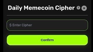 Daily Memecoin Cipher Today 19 Sep | Memecoin Code