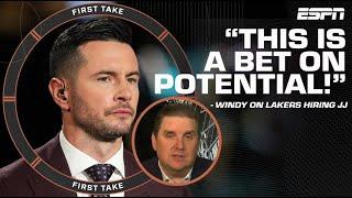 This is a bet on POTENTIAL! - Brian Windhorst on Lakers hiring JJ Redick | First Take