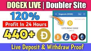 dogex.live 440 Dogecoin Live Payment Proof | 120% In 24Hr | Pathan Crypto