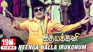 Idhayakkani Tamil Movie Songs | Neenga Nalla Irukonum 2K Video Song | MGR | Radha Saluja | MSV