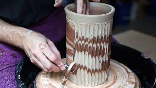 Making a Fluted Agateware Jar