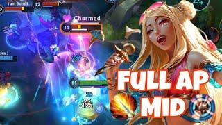 Ocean Song Seraphine Gameplay | Full AP | Mid | League of Legends: Wild Rift