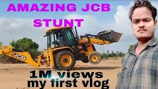 amazing jcb stunt ! 1M views // AMIT BHAI TECH JCB