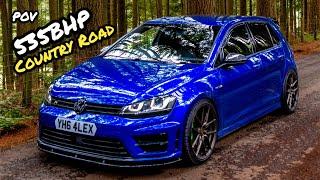 DRIVING MY 540BHP GOLF R ON COUNTRY ROADS '*VERY FAST*