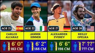 Height Comparison of ATP Tennis Players | Who is the Tallest Tennis Player?
