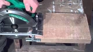 Hitachi Circular Saw C7SB2 - Ripping a 9 X 1 1/2