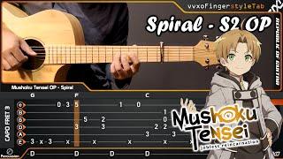 Mushoku Tensei S2 OP - Spiral by LONGMAN - Acoustic (Fingerstyle Guitar Cover) TAB Tutorial