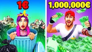 PAUVRE vs RICHE Millionaire TYCOON sur FORTNITE