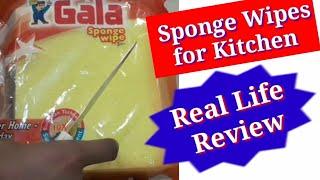 gala sponge wipe unboxing and real life review | is worth to buy gala sponge wipe for kitchen