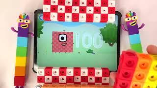 Numberblocks 1 to 500 Cubes Set Count Simply Math - Learn Count To Big Numbers  Rainbow Colors