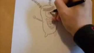 How to draw Plankton (Spongebob)