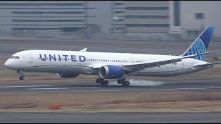 United Airlines New Livery Boeing 787-10 N14011 Landing and Takeoff | Tokyo Haneda | HND/RJTT