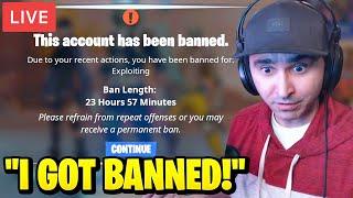 Summit1g Gets BANNED from Fortnite LIVE...